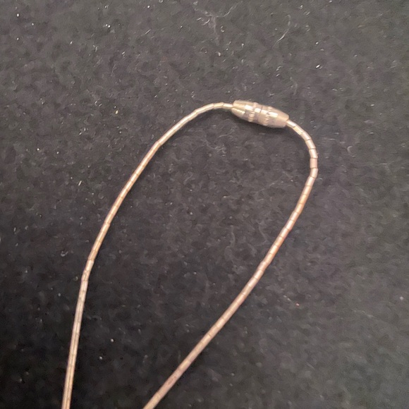 Turquoise and Sterling Silver Bear Necklace - Picture 3 of 3